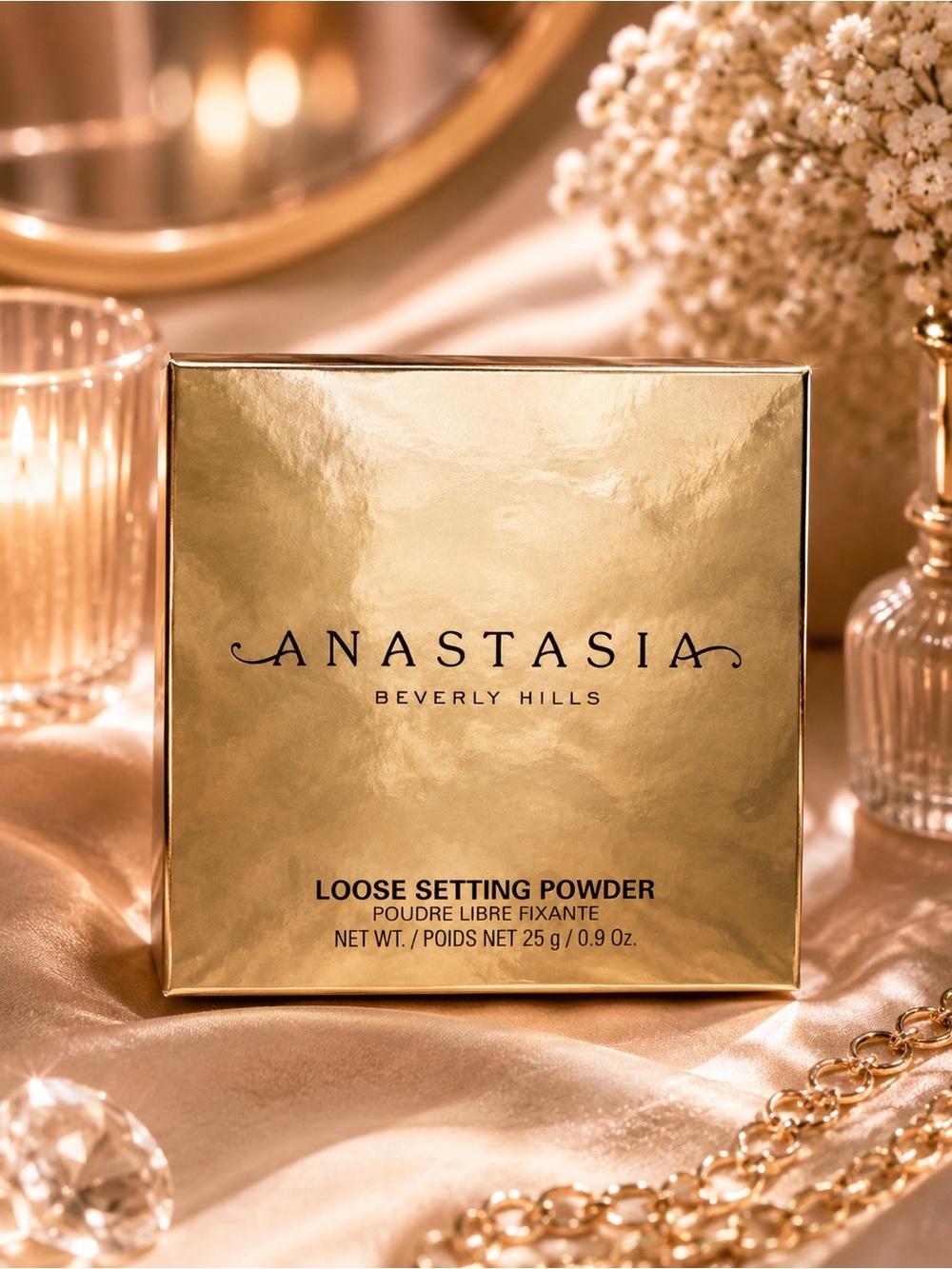 Anastasia Beverly Hills Gold Loose Setting Powder Box - Banana